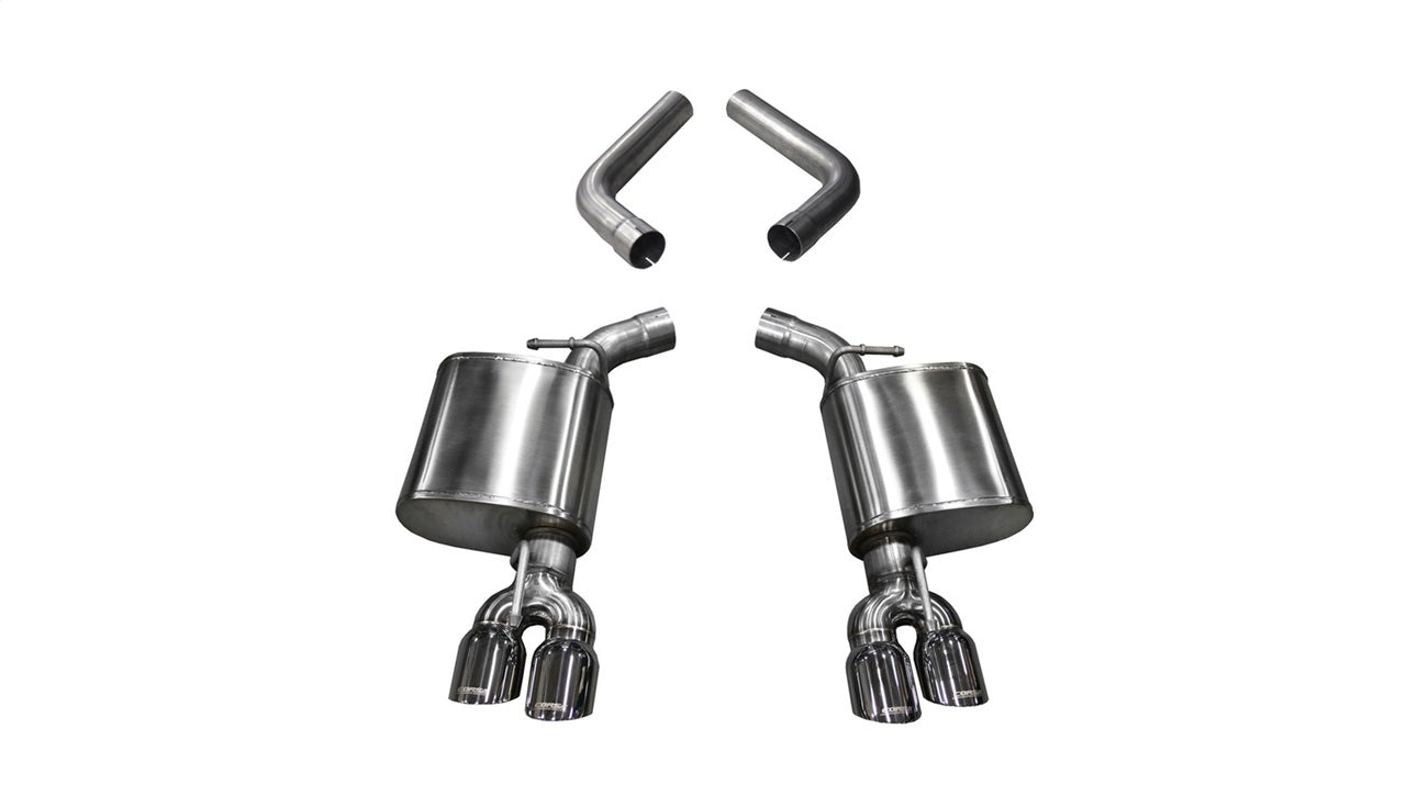 Corsa 15-19 Dodge Challenger 6.4L/17-19 Challenger 5.7 Polished Sport Axle-Back Exhaust w/3.5in Tips - Mammoth Racing -