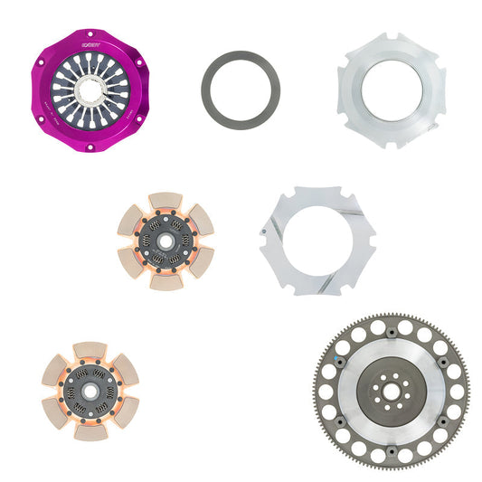 Exedy 2004-2014 Subaru Impreza WRX STI H4 Hyper Compe-D Twin Cerametallic Clutch Sprung Center Disc - Mammoth Racing -