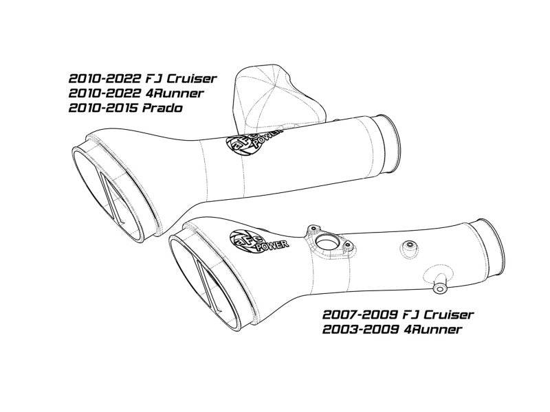 aFe Momentum GT Cold Air Intake System w/ Pro DRY S Filter Toyota FJ Cruiser 07-21 V6-4.0L - My Store