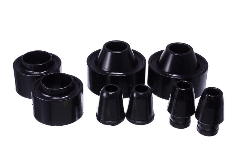 Energy Suspension 07-17 Jeep Wrangler (JK) Black Front & Rear Coil Spring Spacer 1-3/4in Lift Set - Mammoth Racing -