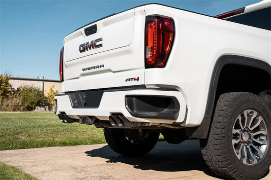 Corsa 19-23 Chevy Silverado 1500 CatBack Dual Rear Exit with Twin 4in Black Powder Ct ProSeries Tips | 21199BPC