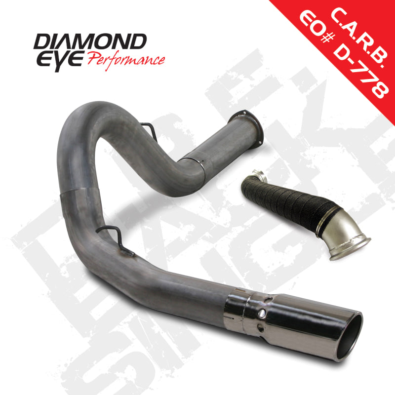 Diamond Eye KIT 5in DPF-BACK SGL w/ TDP SS 07.5-10 Chevy/GMC 6.6L Duramax 2500/3500 - Mammoth Racing -