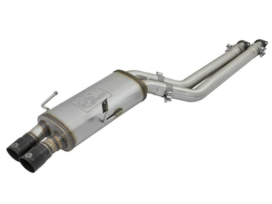 aFe MACHForce XP Exhausts 2.5in SS Cat-Back w/ Black Tips 96-99 BMW M3 L6 3.2L - Mammoth Racing -