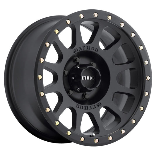 Method Mr305 NV 20x10 -18mm Offset 6x135 94mm CB Matte Black Wheel - Mammoth Racing -