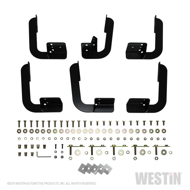 Westin 2009-2018 Dodge/Ram 1500 Quad/Crew Cab Running Board Mount Kit - Black - Mammoth Racing -