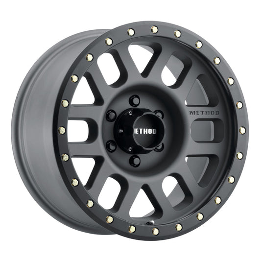 Method Mr309 Grid 17x8.5 0mm Offset 6x135 94mm CB Titanium/Black Street Loc Wheel - Mammoth Racing -