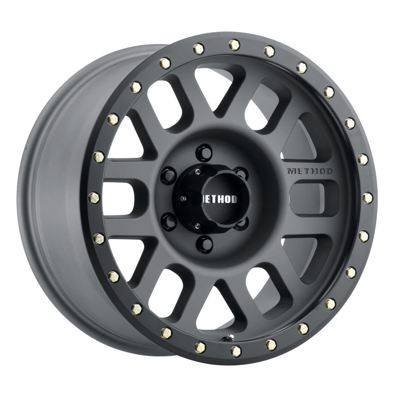 Method Mr309 Grid 17x8.5 0mm Offset 6x5.5 108mm CB Titanium/Black Street Loc Wheel - Mammoth Racing -