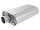 Borla CrateMuffler SBC Hot 350/383 2.5 inch Offset/Center 14in x 4.35in x 9in Oval Muffler - Mammoth Racing -