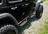 N-Fab 21-22 Ford Bronco 4 Door SRW RS Nerf Step - Full Length - 2in - Tex. Black - Mammoth Racing -