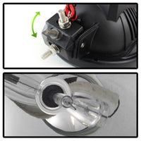 Spyder 7 Inch HID 4x4 fog lights Black/Red Housing w/wiring W/Switch- Chrome FL-CH-JK7004BR-C - Mammoth Racing -