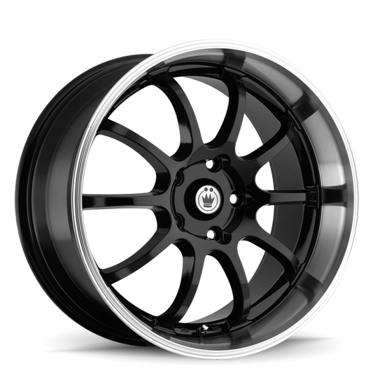 Konig Lightning 16x7 8x100/114.3 Et40 Black/Machine Lip - Mammoth Racing -