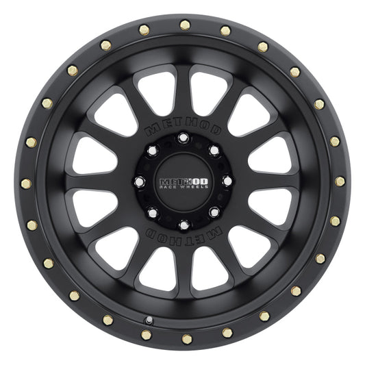 Method Mr605 NV 20x12 -52mm Offset 8x170 124.9mm CB Matte Black Wheel
