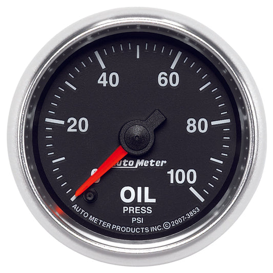 Autometer GS Series 2-1/16in Oil Pressure Gauge 100psi Electric Full Sweep - My Store