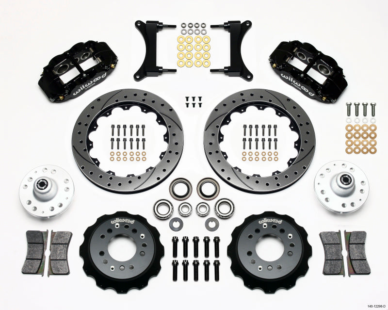 Wilwood Narrow Superlite 6R Front Hub Kit 12.88in Drilled 79-87 GM G Body - Mammoth Racing -