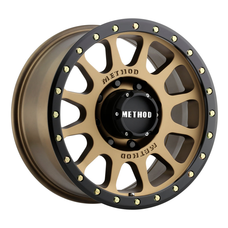 Method Mr305 NV 20x10 -18mm Offset 8x180 130.81mm CB Method Bronze/Black Street Loc Wheel - Mammoth Racing -