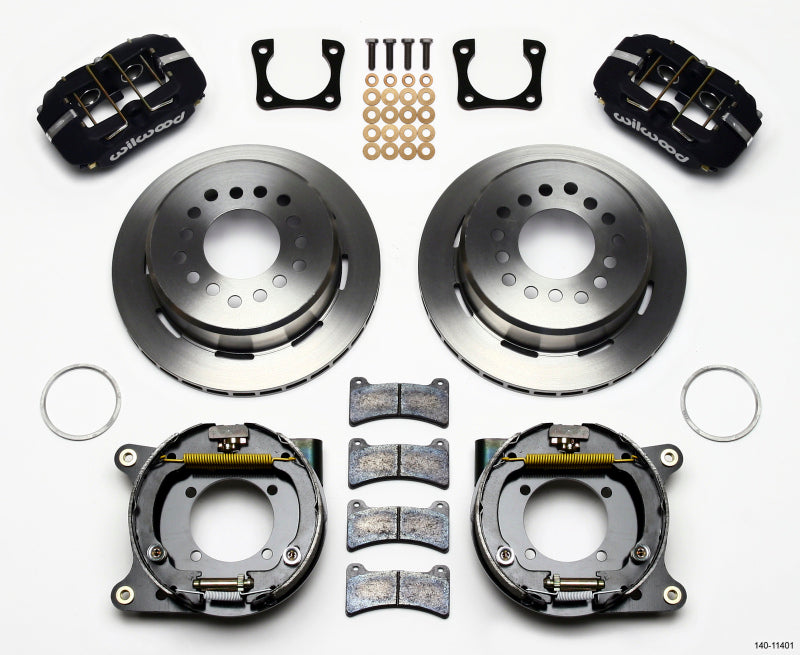 Wilwood Dynapro Low-Profile 11.00in P-Brake Kit Chevy 12 Bolt Spcl 2.81in Offset - Mammoth Racing -