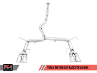 AWE Tuning Subaru WRX/STI VA/GV Sedan Track Edition Exhaust - Chrome Silver Tips (102mm) - My Store
