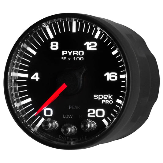 Autometer Spek-Pro 52.4mm 0-2000f Digital Stepper Motor Pyrometer Gauge - My Store
