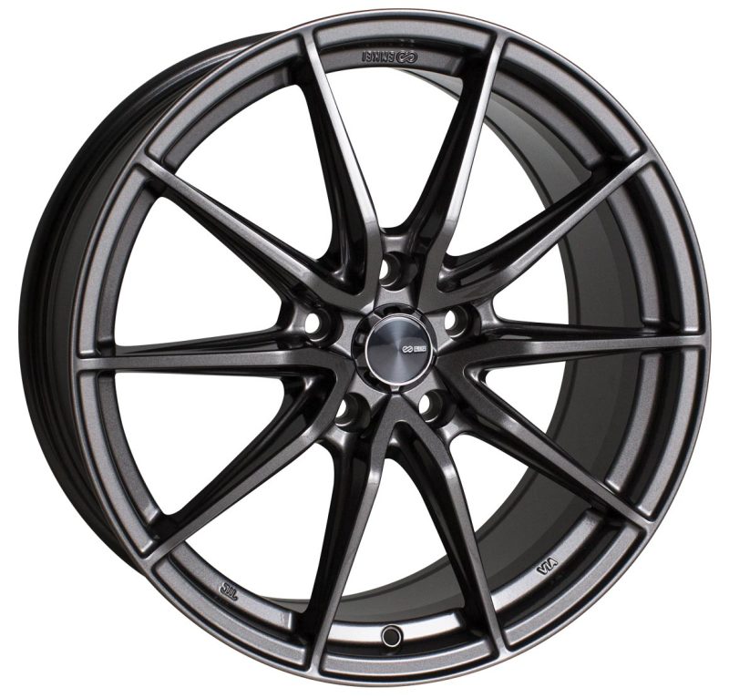 Enkei DRACO 17x7.5 5x114.3 38mm Offset 72.6mm Bore Anthracite Wheel - Mammoth Racing -