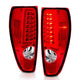 ANZO 2004-2012 Chevrolet Colorado/ GMC Canyon LED Tail Lights w/ Light Bar Chrome Housing Red/Clear - Mammoth Racing -