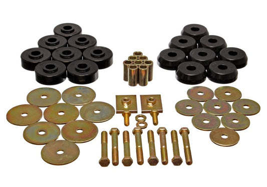 Energy Suspension Body Mount Set Exc. Cconvertible - Black - My Store