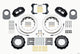 Wilwood Narrow Superlite 4R Front Hat Kit 12.88in Red 66-75 Ford Bronco Dana 30/44 w/Lines - Mammoth Racing -