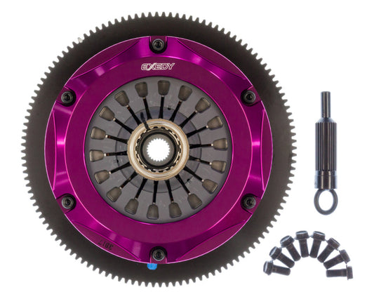 Exedy 2005-2005 Saab 9-2x Aero H4 Hyper Twin Cerametallic Clutch Sprung Center Disc Pull Type Cover