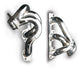 Gibson 07-11 Jeep Wrangler JK Rubicon 3.8l 1-1/2in 16 Gauge Performance Header - Stainless - Mammoth Racing -
