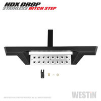 Westin HDX Stainless Drop Hitch Step 34in Step 2in Receiver - Textured Black - Mammoth Racing -