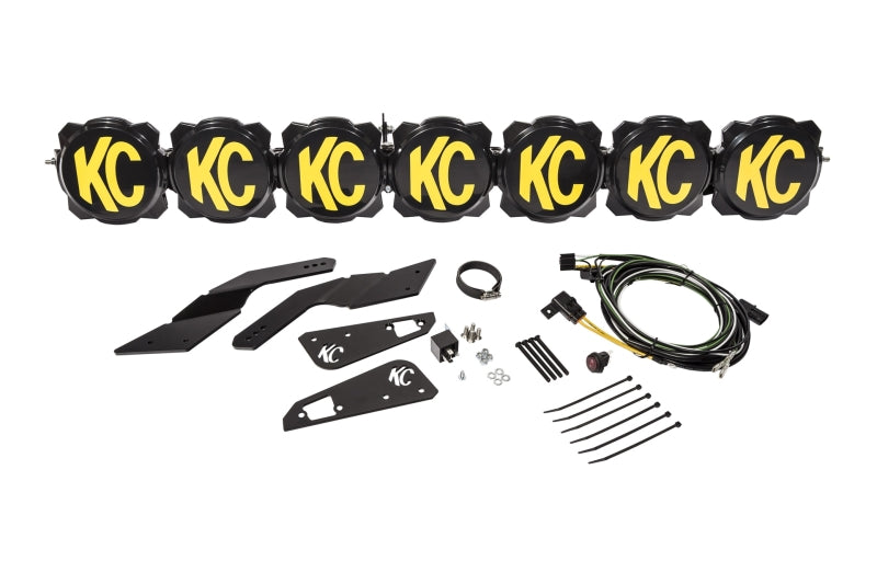 KC HiLiTES Can-Am X3 45in. Pro6 Gravity LED 7-Light 140w Combo Beam Overhead Light Bar System - Mammoth Racing -