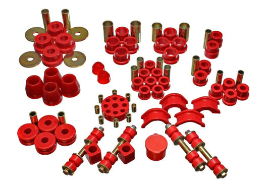 Energy Suspension 74-78 Nissan 260Z/280Z Red Hyper-Flex Master Bushing Set - My Store