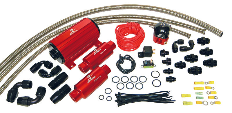 Aeromotive A1000 Carbureted Fuel System Complete (Inc 11101 Pump/13204 Reg/Filters/Hose/Etc.) - My Store