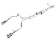 AWE Tuning 22-23 GMC Sierra 1500 AT4X 6.2L 0FG Catback Split Dual (Flat Bumper) - Chrome Silver Tips - My Store