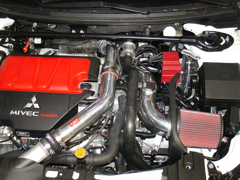 Injen 2008-14 Mitsubishi Evo X 2.0L 4Cyl Black Short Ram Intake - Mammoth Racing -