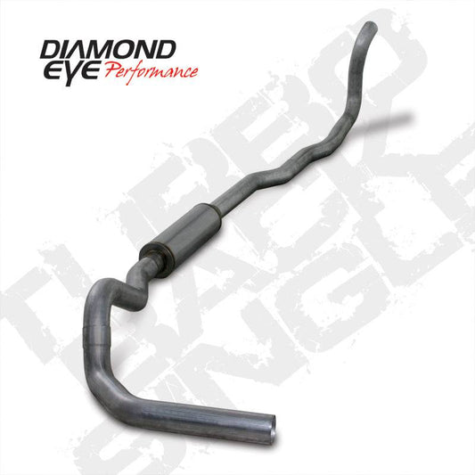 Diamond Eye KIT 4in TB MRP SGL SS DDG4X4 89-93 Dodge 5.9L Cummins 2500/3500 No Muffler - Mammoth Racing -