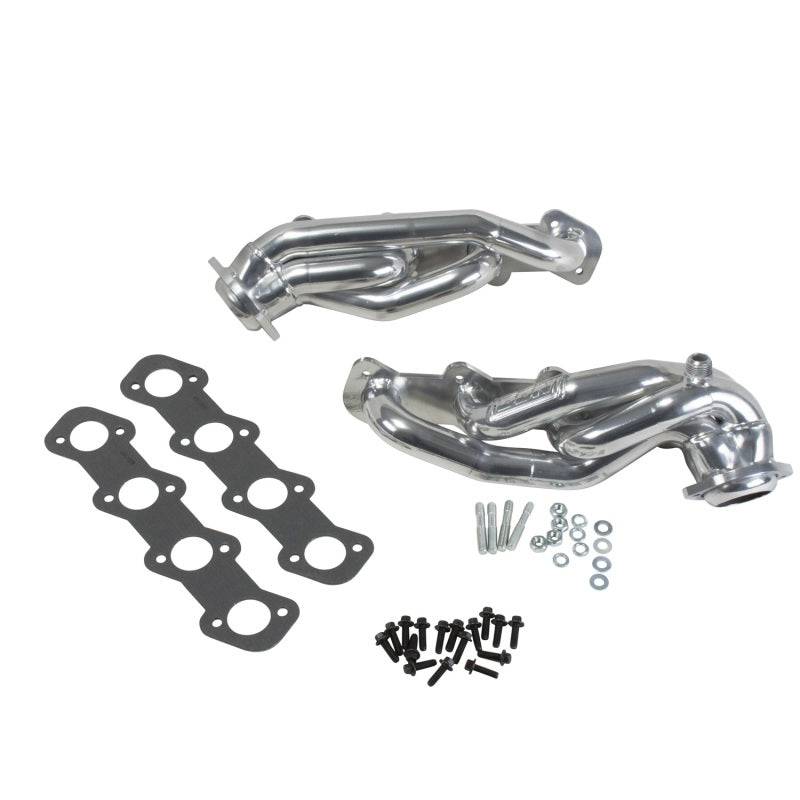 BBK 99-03 Ford F Series Truck 5.4 Shorty Tuned Length Exhaust Headers - 1-5/8 Silver Ceramic - Mammoth Racing -