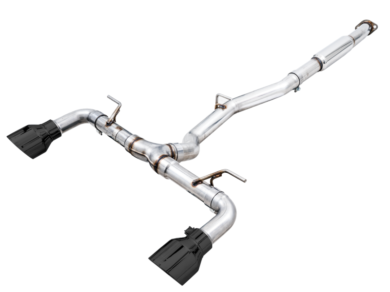 AWE Subaru BRZ / Toyota GR86 / Toyota 86 Track Edition Cat-Back Exhaust- Diamond Black Tips - Mammoth Racing -