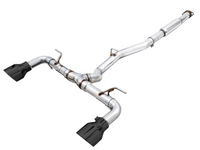 AWE Subaru BRZ / Toyota GR86 / Toyota 86 Track Edition Cat-Back Exhaust- Diamond Black Tips - Mammoth Racing -