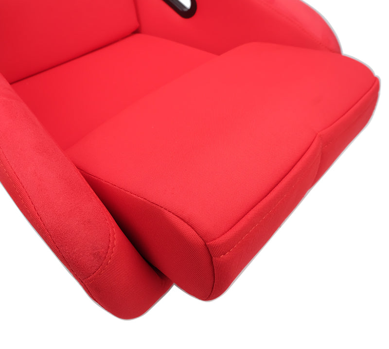 NRG FRP Bucket Seat (Red Cloth) - Large - My Store