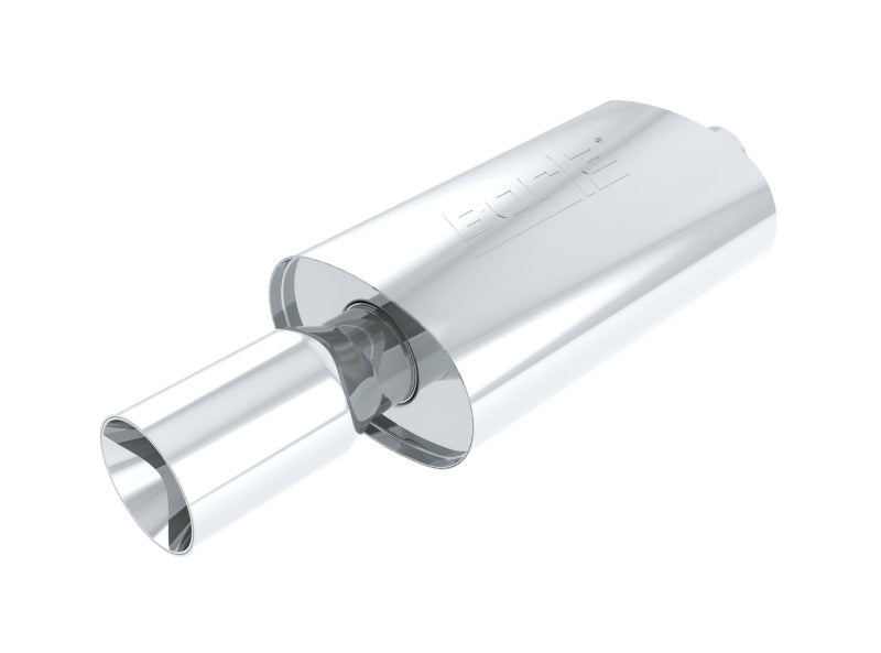 Borla Boomer Blow Torch Muffler Oval 2-1/4in x 4in Side Round Out - My Store