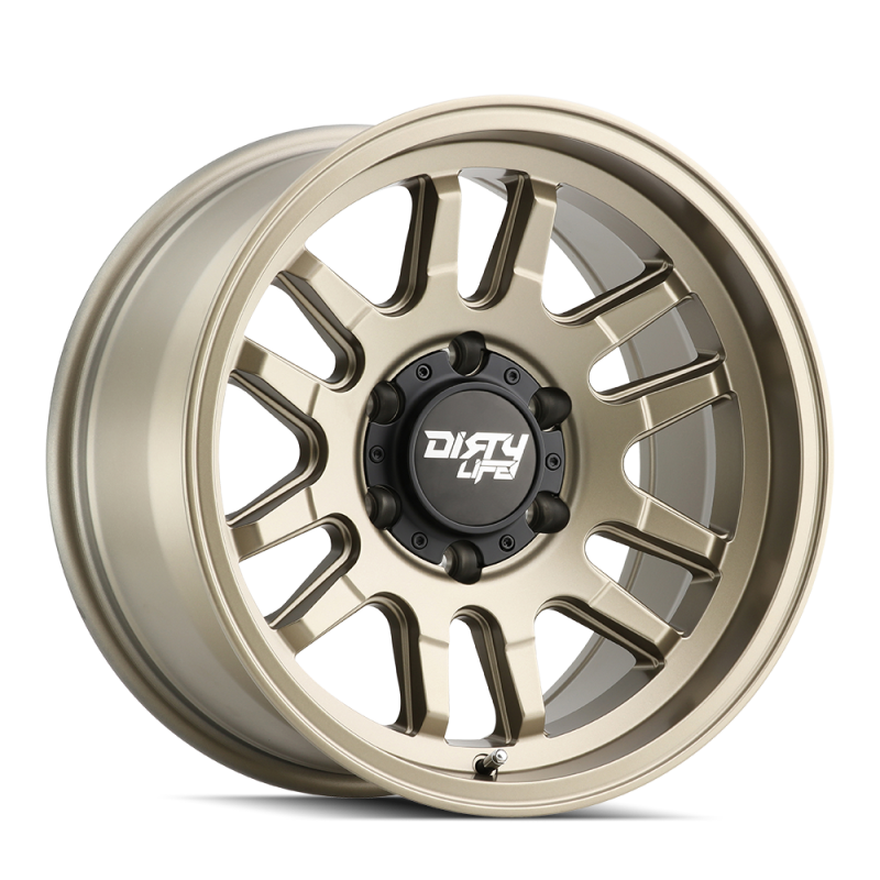 Dirty Life 9310 Canyon 17x9 / 5x139.7 BP / 0mm Offset / 108.1mm Hub Satin Gold Wheel - Mammoth Racing -