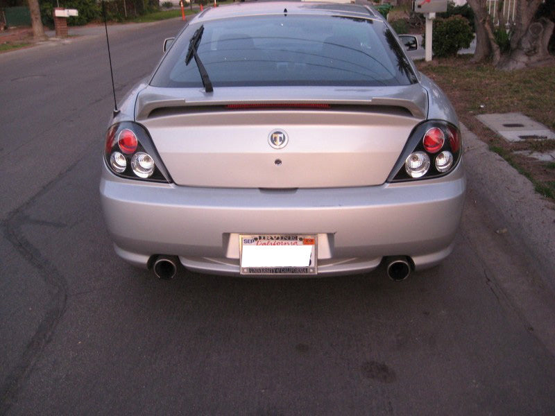 Spyder Hyundai Tiburon 03-05 Euro Style Tail Lights Black ALT-YD-HYT03-BK - Mammoth Racing -