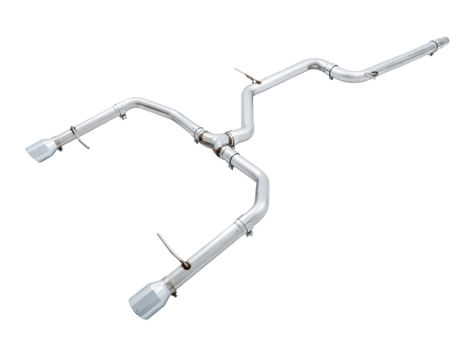 AWE Tuning 18-21 Volkswagen Jetta GLI Mk7 Track Edition Exhaust - Chrome Silver Tips (Fits OEM DP) - My Store