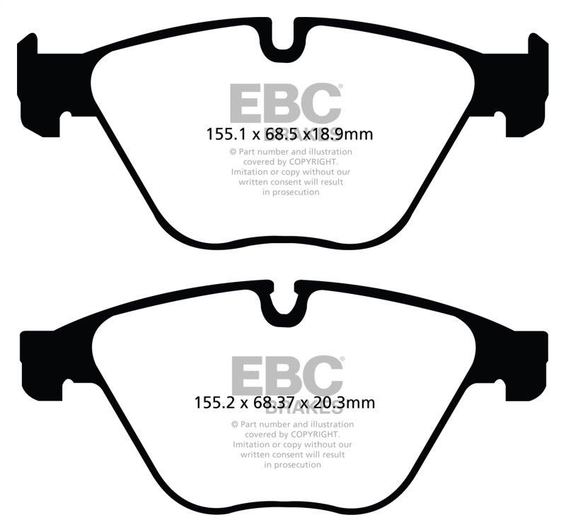 EBC 10+ BMW 535i 3.0 Turbo (F10) Redstuff Front Brake Pads - My Store