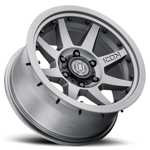 Icon Rebound Pro 17x8.5 5x150 25mm Offset 5.75in BS 110.1mm Bore Titanium Wheel - Mammoth Racing -