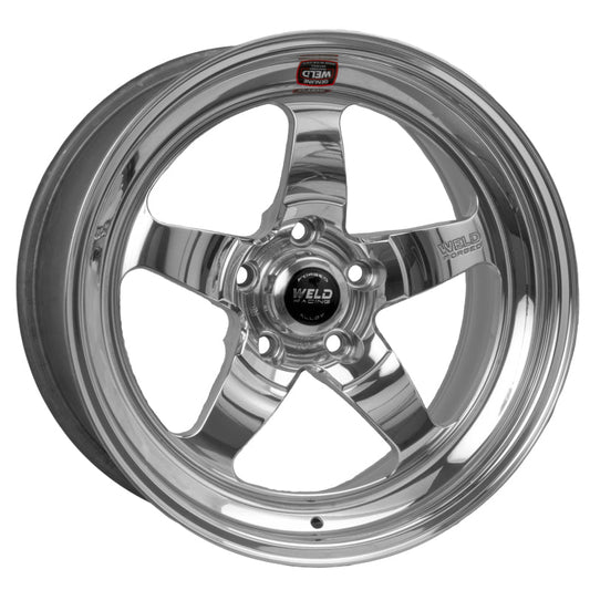 Weld S71 17x5 / 5x4.75 BP / 2.2in. BS Polished Wheel (High Pad) - Non-Beadlock - Mammoth Racing -
