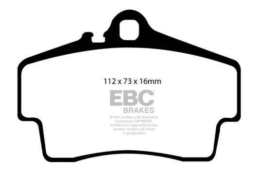 EBC 98-05 Porsche 911 (996) (Cast Iron Rotor only) 3.4 Carrera 2 Redstuff Rear Brake Pads - My Store