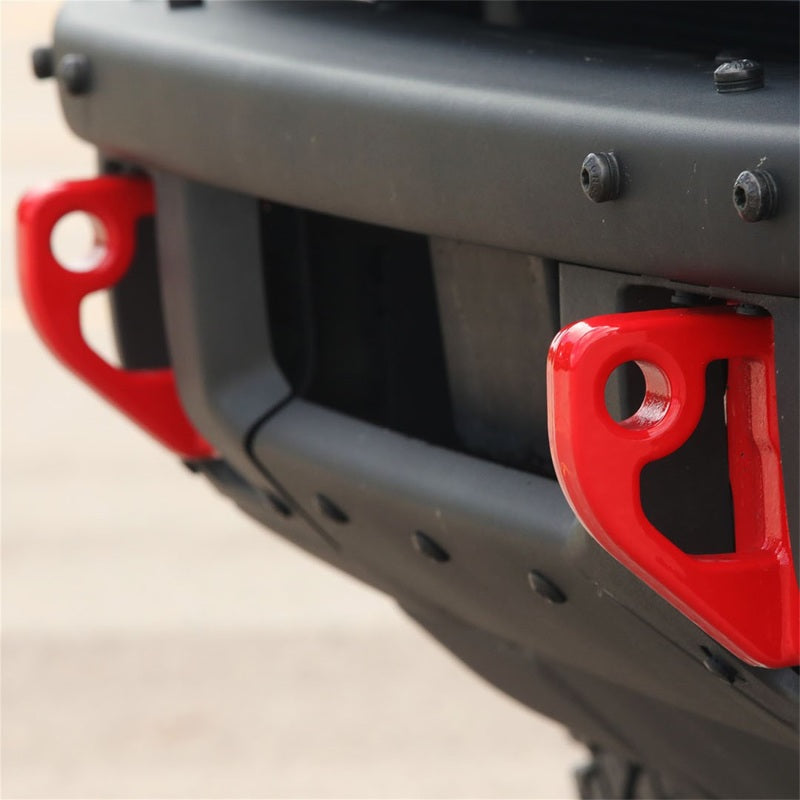 Ford Racing 2021+ Bronco Front Bumper Tow Hooks - Red (Pair) - My Store