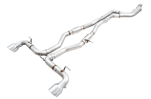 AWE Tuning 2020 Toyota Supra A90 Track Edition Exhaust - 5in Chrome Silver Tips - My Store