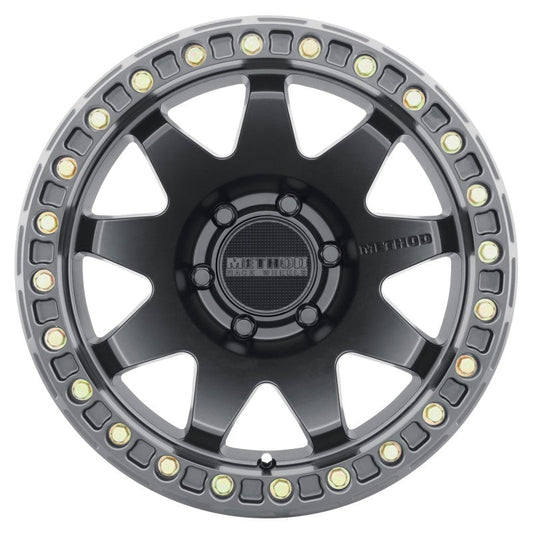 Method Mr108 17x9 -44mm Offset 6x5.5 106.25mm CB Matte Black w/BH-H24125-38 Wheel - Mammoth Racing -